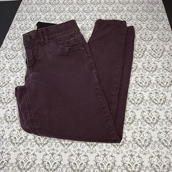 Democracy Ab Solution Purple Denim Skinny Jeans Women's Size 6 - Picture 1 of 7